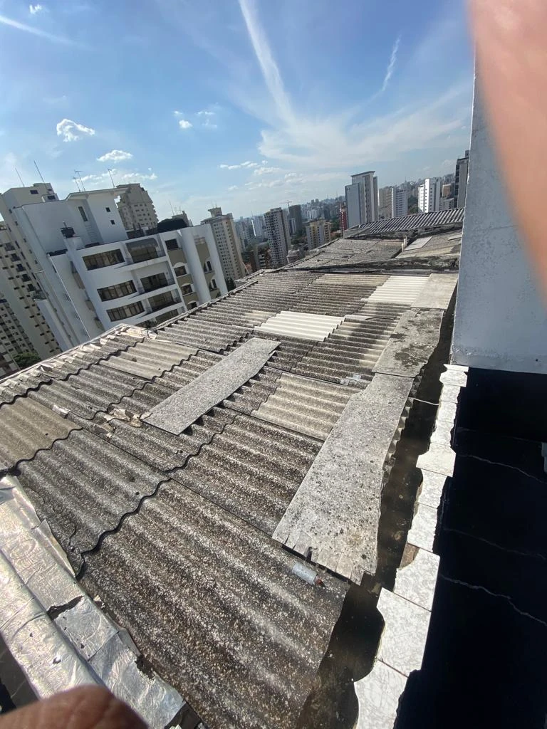 Conserto telhado com vazamento na Zona Oeste