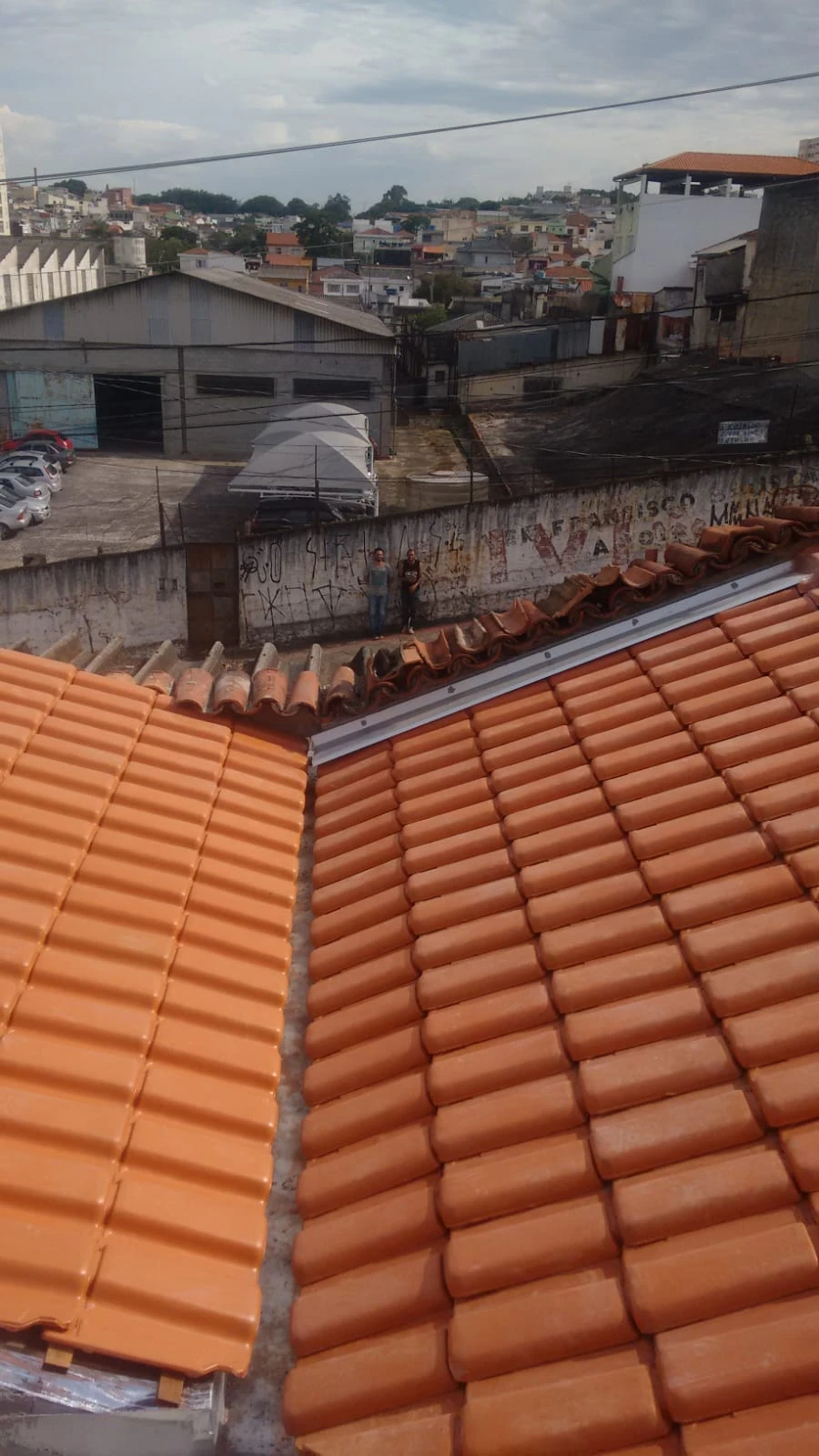 Construção de telhados residenciais na Zona Sul